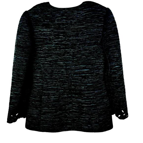 Vintage Mary Mcfadden 1980's Cut Out Button Front Blazer Evening Jacket - Picture 5 of 12